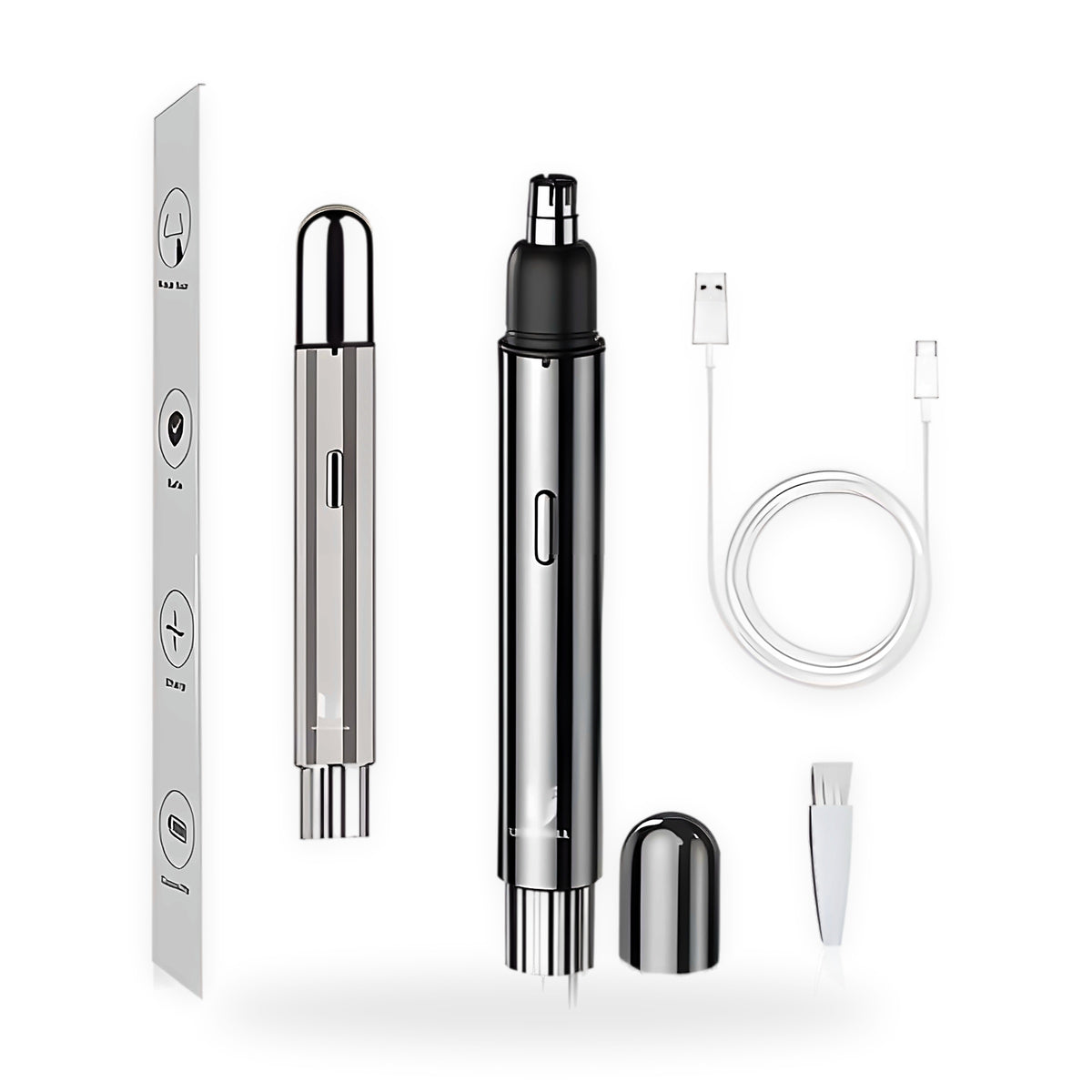Nose and ear hair trimmer on a white background