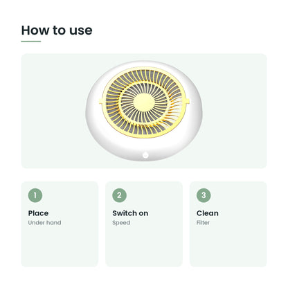 How to use the nail dust collector: place, switch on, clean