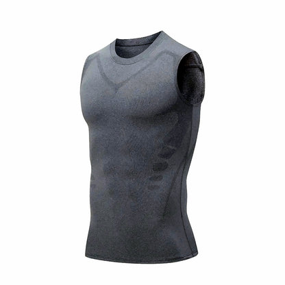 Men's compression shaping vest – grey