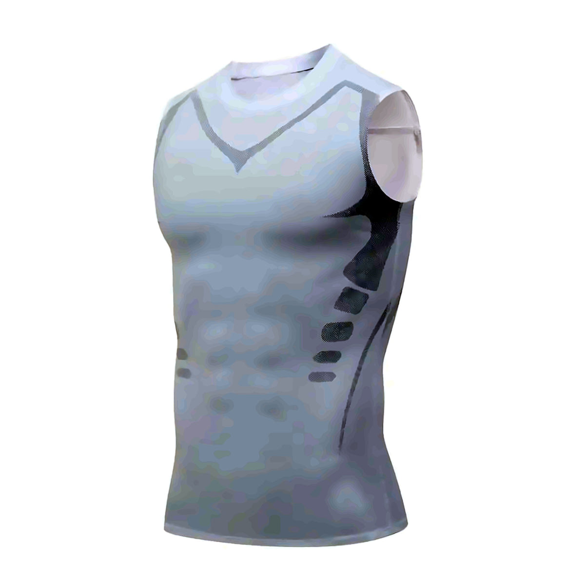 Men's compression shaping vest – white