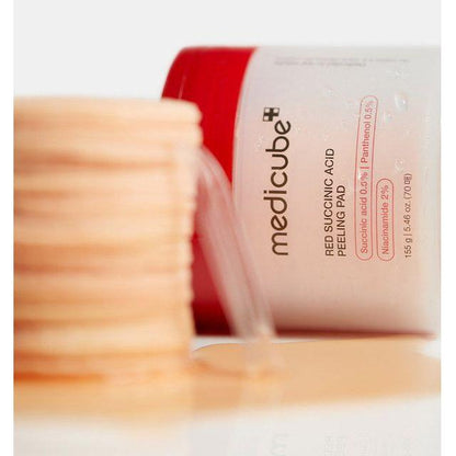 Gentle Exfoliating Face Pads with Succinic Acid