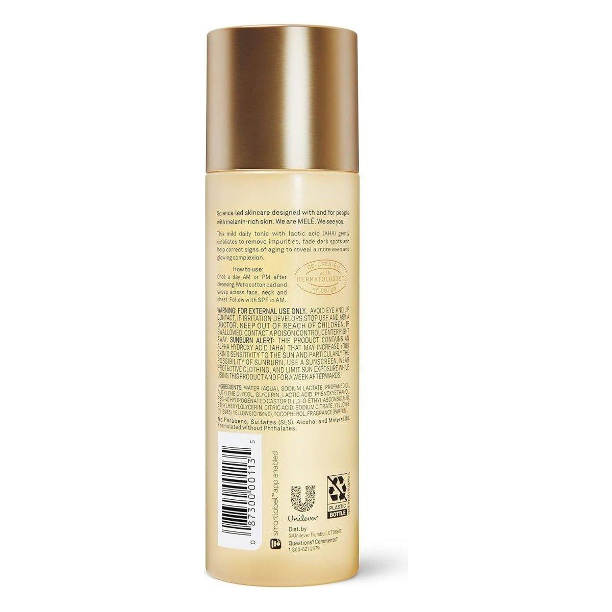 Glowing Skin Daily Toner with Lactic Acid & Vitamin C