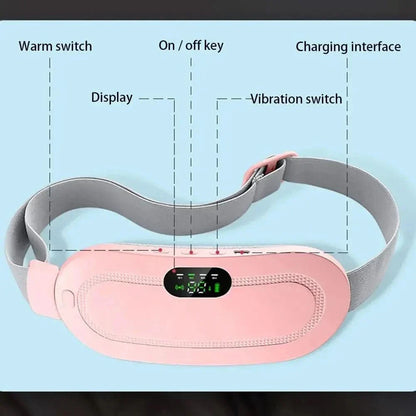 Heat Therapy Wrap for Cramps - Rechargeable Pain Relief Belt