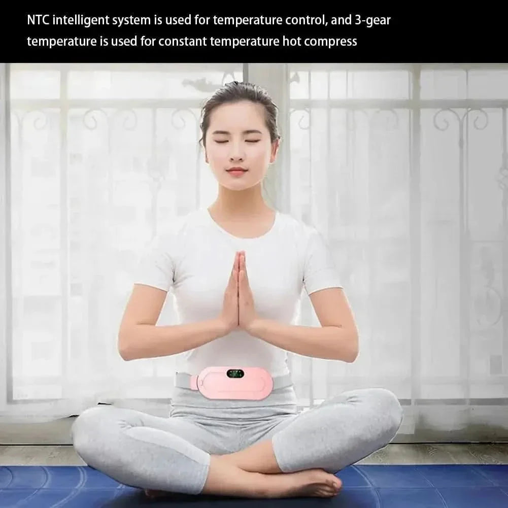Heat Therapy Wrap for Cramps - Rechargeable Pain Relief Belt