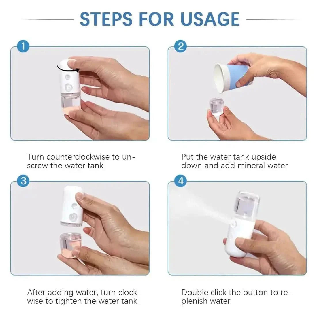 Compact Portable Face Steamer