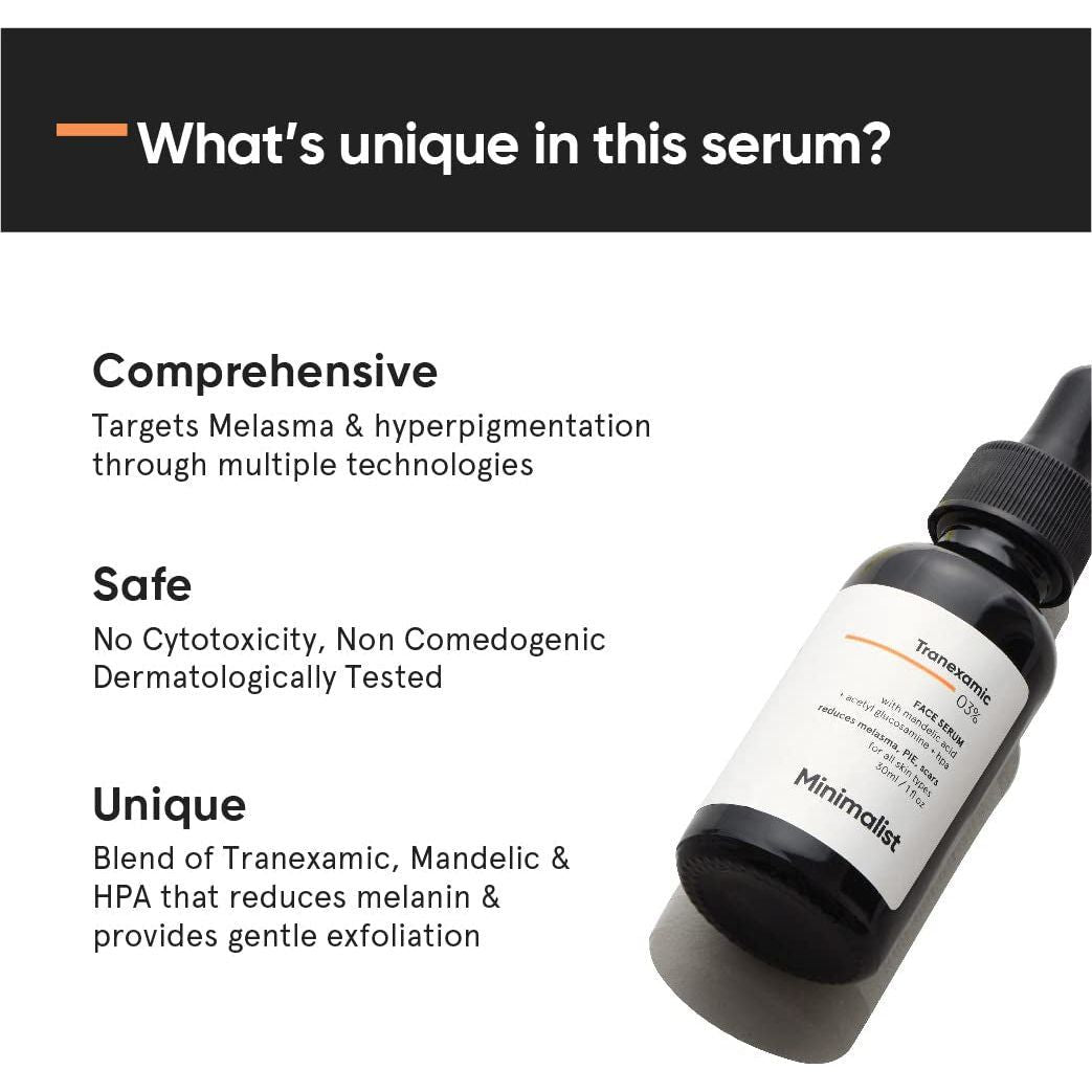 Natural Dark Spot Face Serum 30ml - Reduces Acne Scars