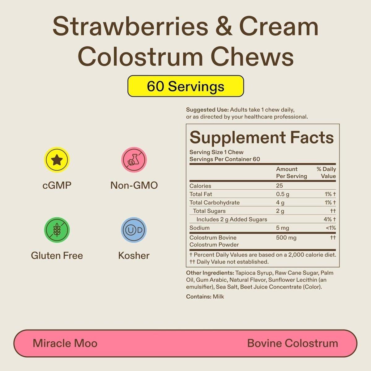 Natural Strawberry Immune Boost Chews