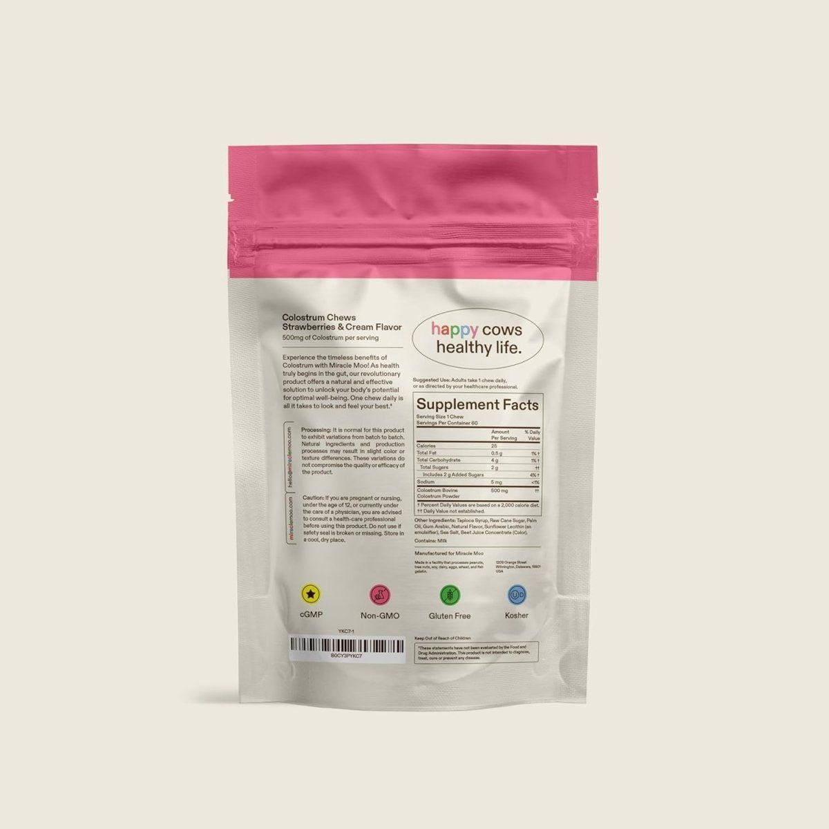 Natural Strawberry Immune Boost Chews
