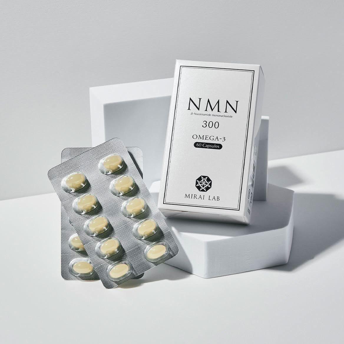 Premium NMN 300mg Omega 3 Tablets for Anti Aging