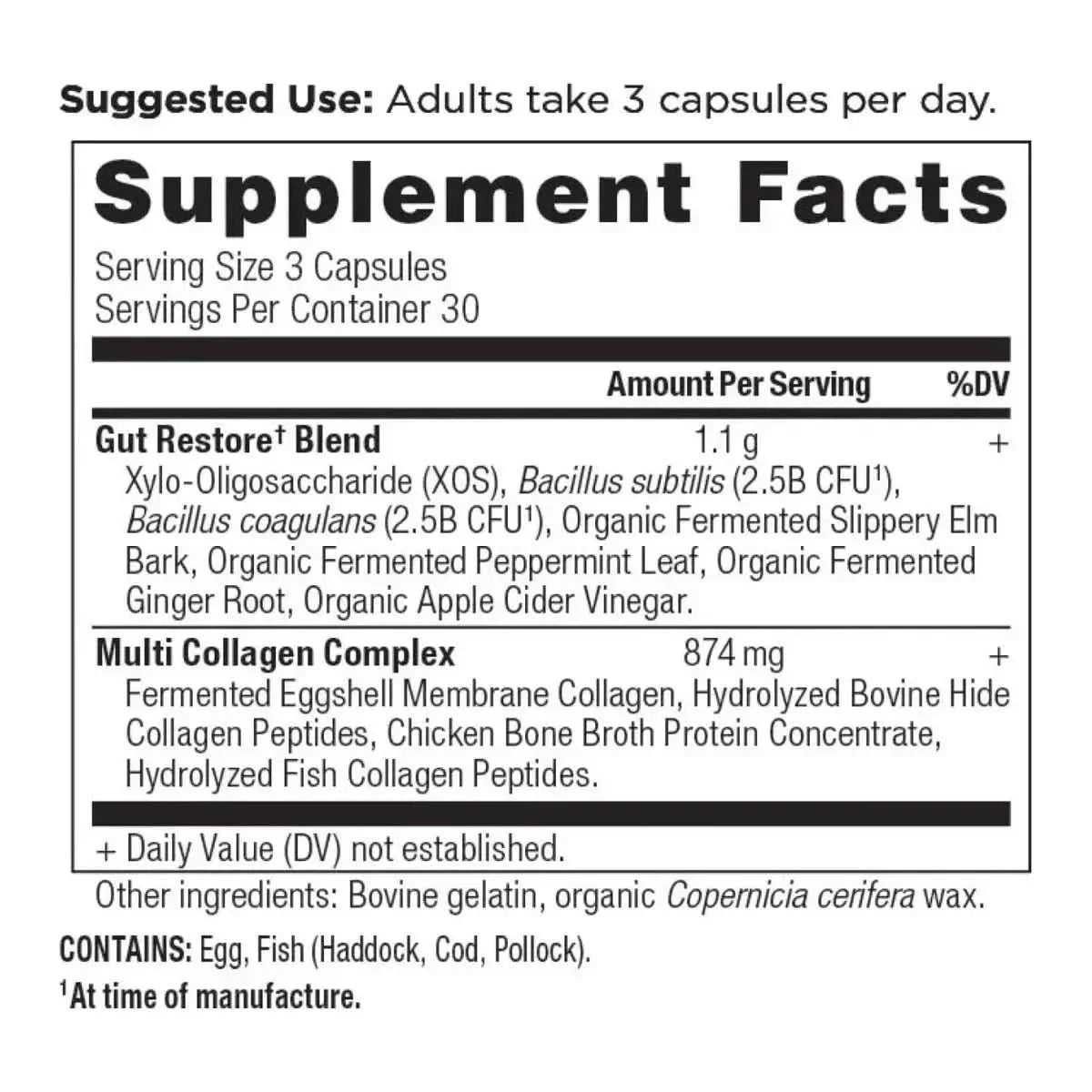 Proven Collagen Gut Health Supplement 90 Capsules