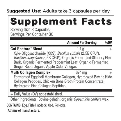 Proven Collagen Gut Health Supplement 90 Capsules
