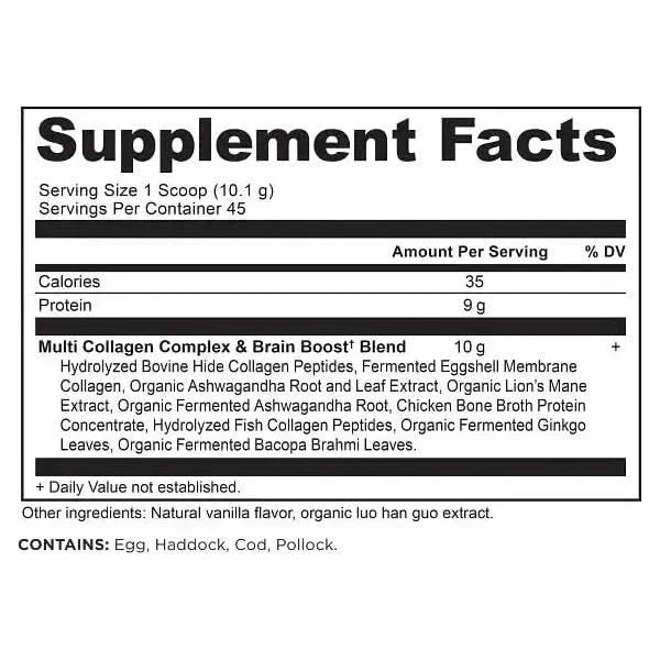Premium Multi Collagen Protein Powder for Brain Support