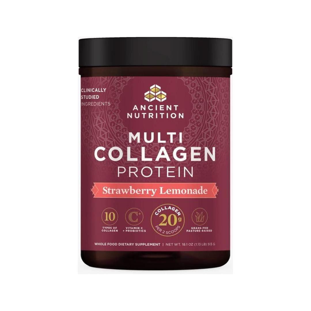 Natural Collagen Protein Powder Strawberry Flavor - Mycosmeticslondon
