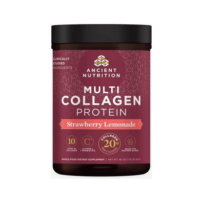 Natural Collagen Protein Powder Strawberry Flavor - Mycosmeticslondon