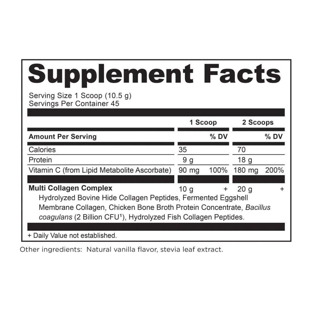 Natural Multi Collagen Powder - Vanilla