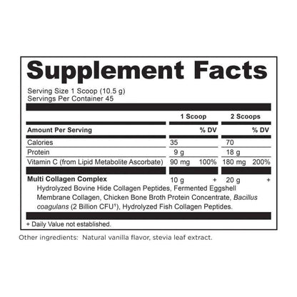 Natural Multi Collagen Powder - Vanilla