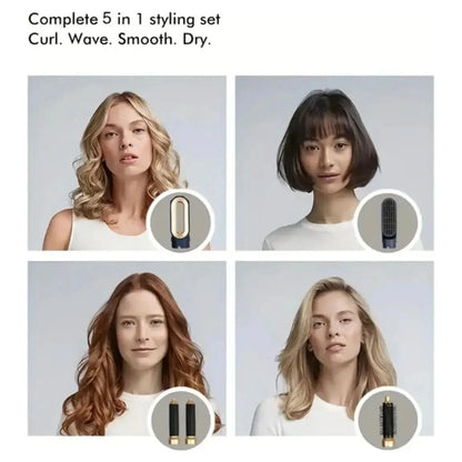 5-in-1 Hair Curler and Straightener Set
