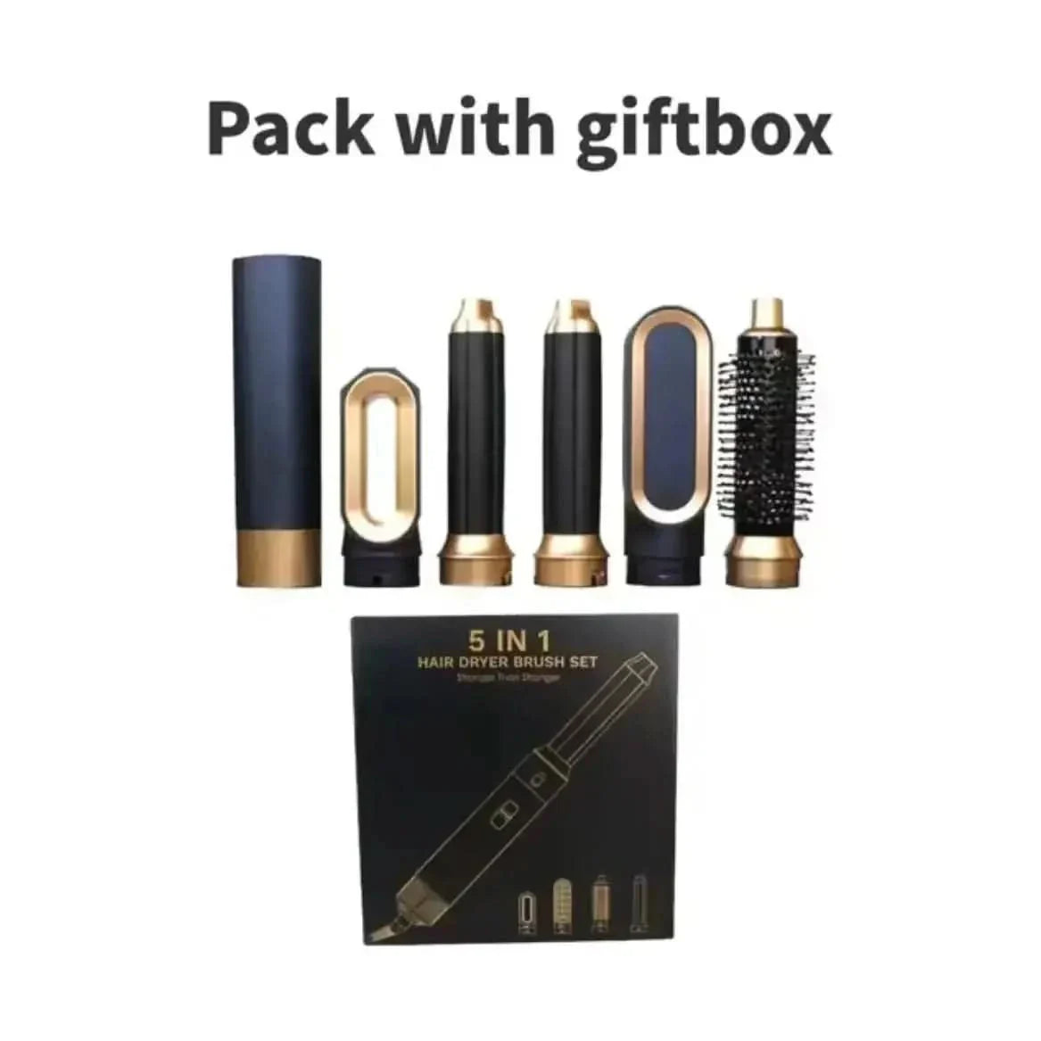 5-in-1 Hair Curler and Straightener Set
