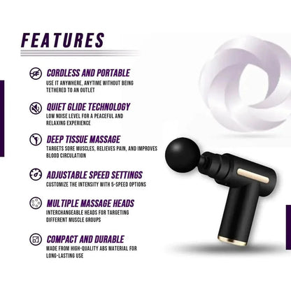 Portable Deep Tissue Massager Gun 6 Speed