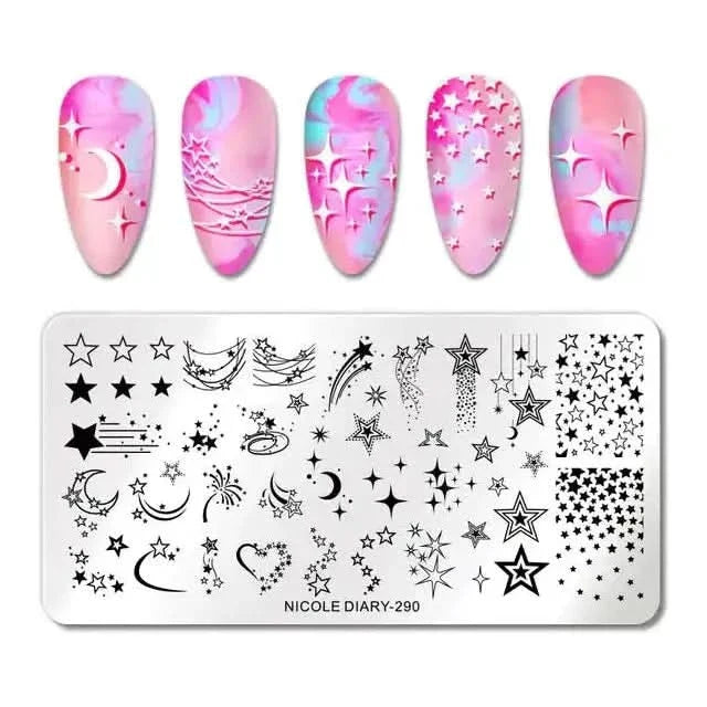 Decorative Nail Stamp Plate Set