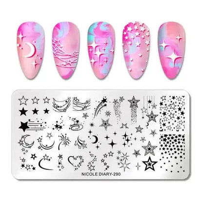 Decorative Nail Stamp Plate Set