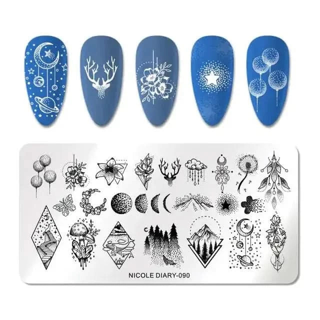 Decorative Nail Stamp Plate Set