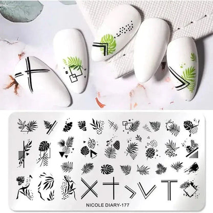 Decorative Nail Stamp Plate Set
