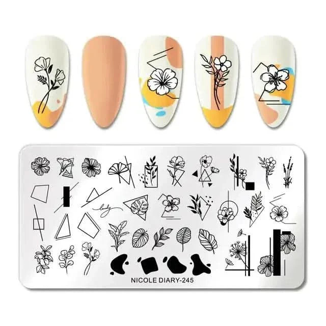 Decorative Nail Stamp Plate Set