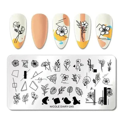 Decorative Nail Stamp Plate Set