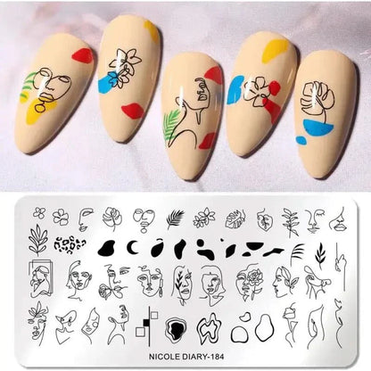 Decorative Nail Stamp Plate Set