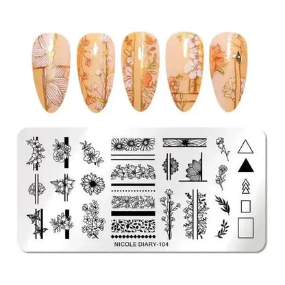 Decorative Nail Stamp Plate Set