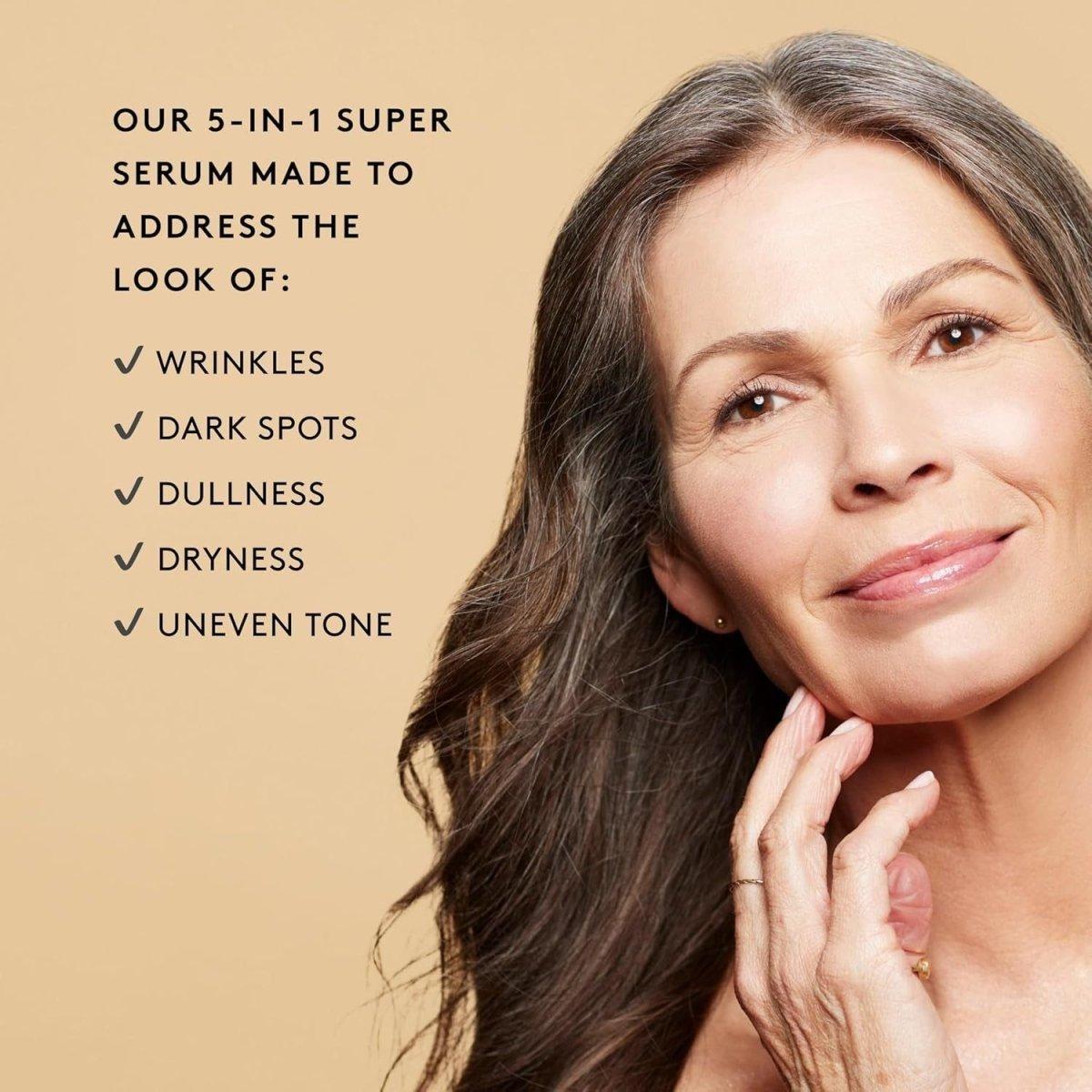 Natural Glow Face Serum with Hyaluronic Acid & Vitamin C