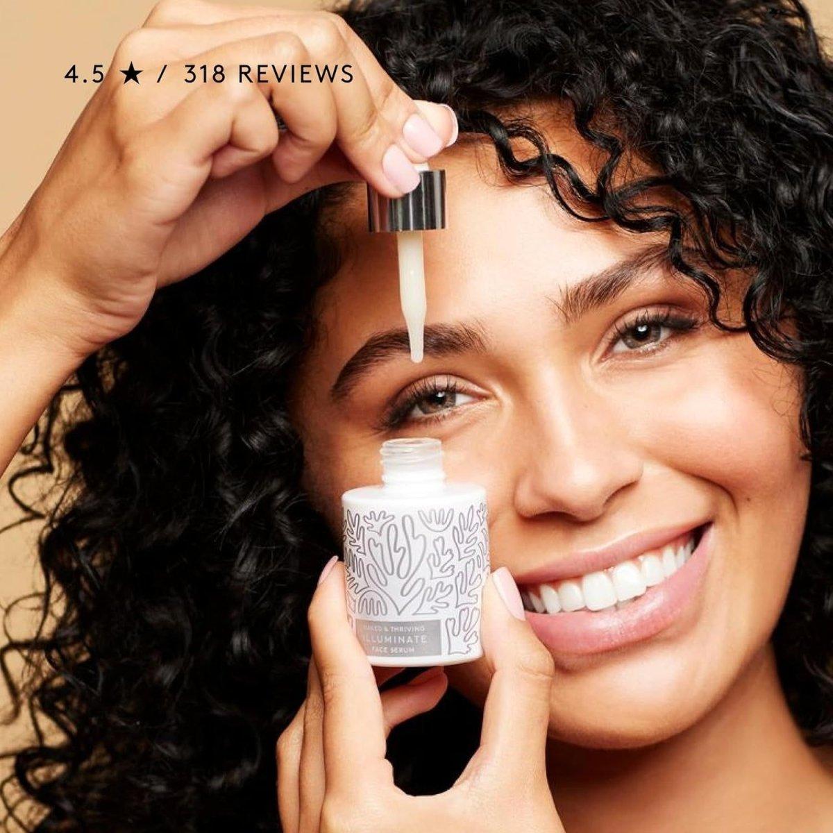 Natural Glow Face Serum with Hyaluronic Acid & Vitamin C