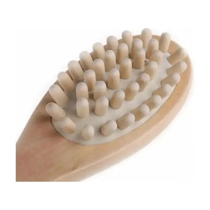 Soft Bristle Body Massage Brush with Wooden Handle
