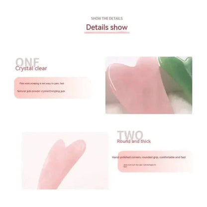 Green Jade Facial Massager Tool for Skin Contouring