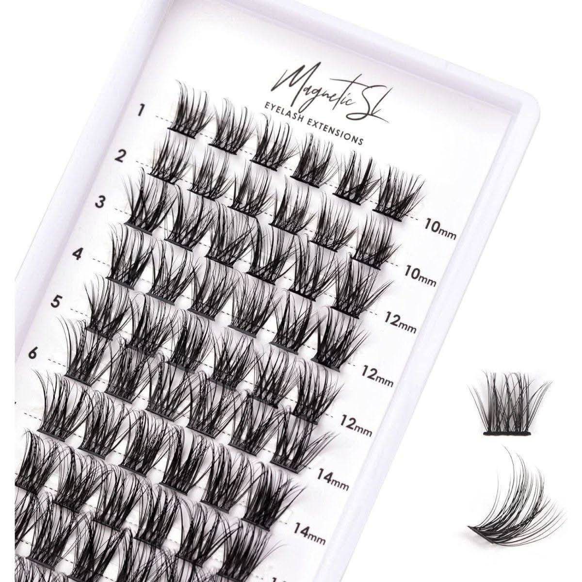 Easy Apply False Lash Extensions 3D Cluster Lashes Kit - Mycosmeticslondon