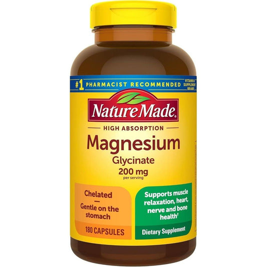 High Potency Magnesium Supplement 200mg - 180 Capsules - Mycosmeticslondon