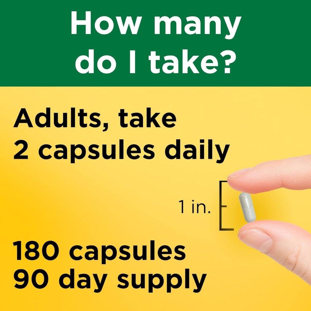 High Potency Magnesium Supplement 200mg - 180 Capsules