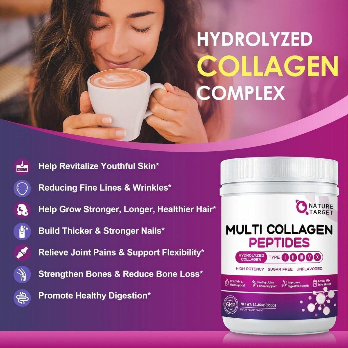 Premium Collagen Protein Powder with Vitamins & Probiotics