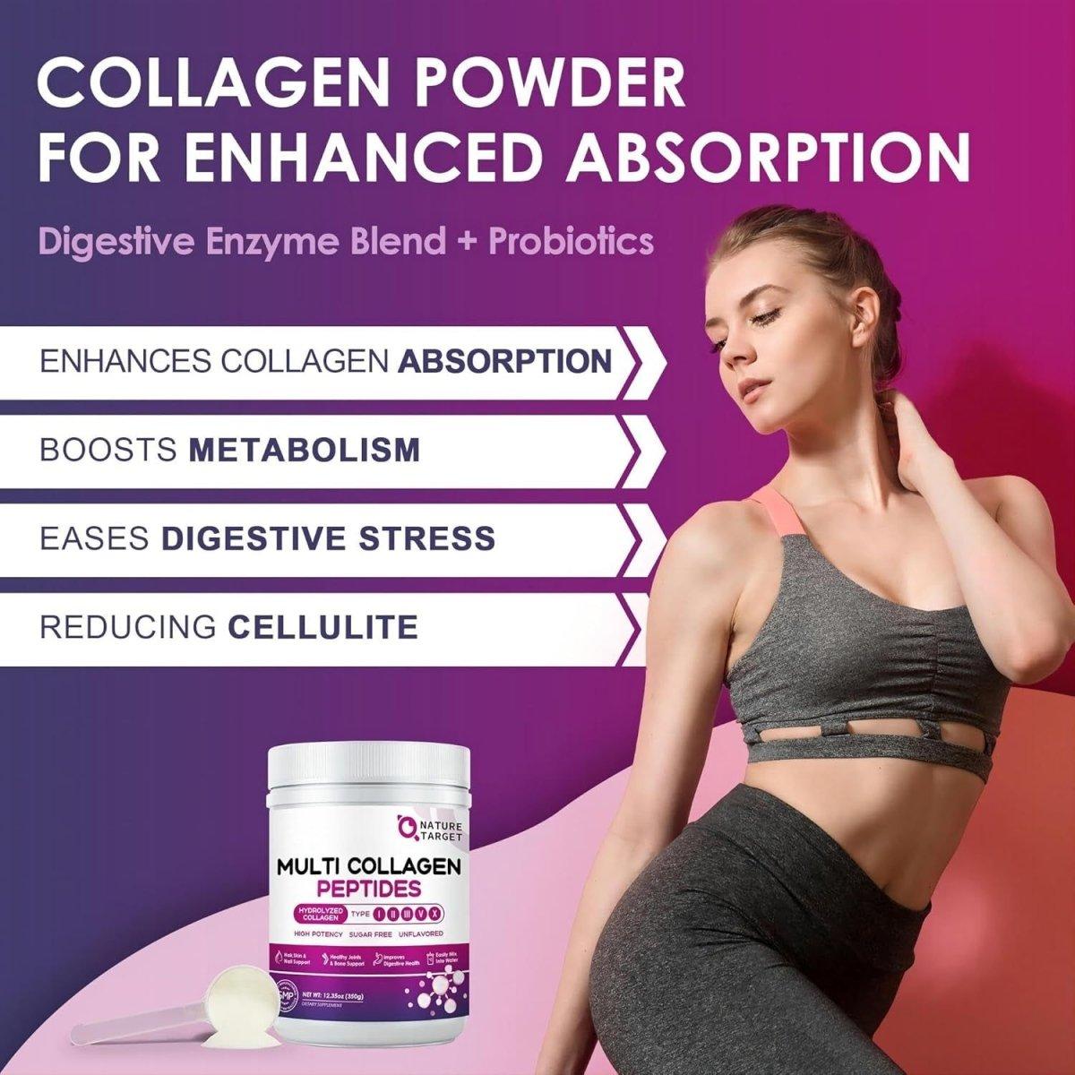 Premium Collagen Protein Powder with Vitamins & Probiotics