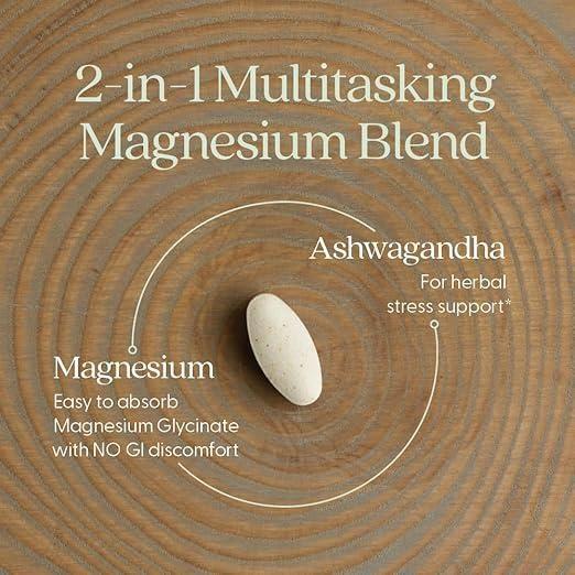 Premium Magnesium Ashwagandha Tablets for Stress Relief