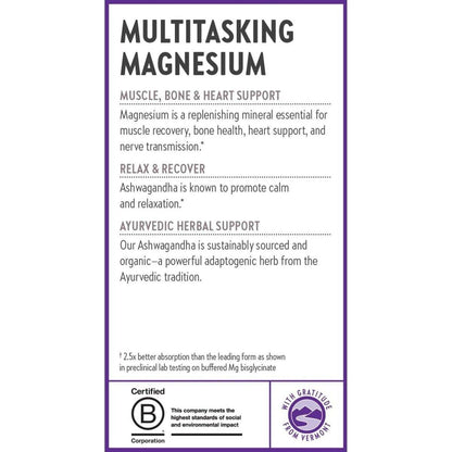 Premium Magnesium Ashwagandha Tablets for Stress Relief