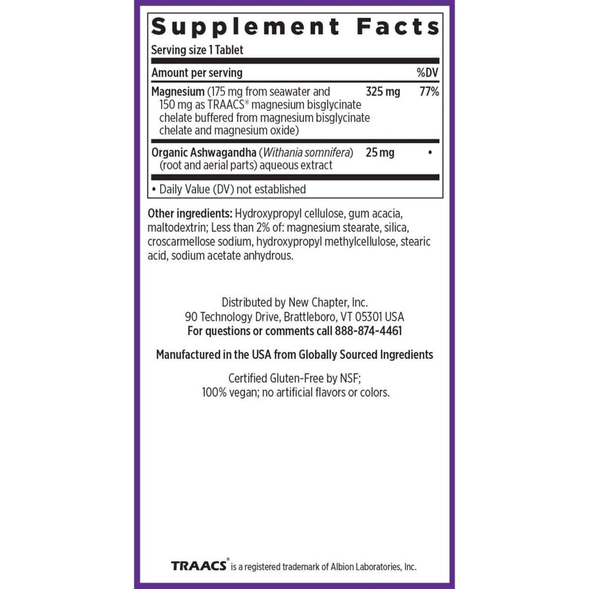 Premium Magnesium Ashwagandha Tablets for Stress Relief