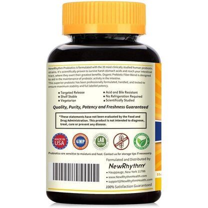 Advanced Probiotic 50B CFU, 20 Strains, 60 Capsules