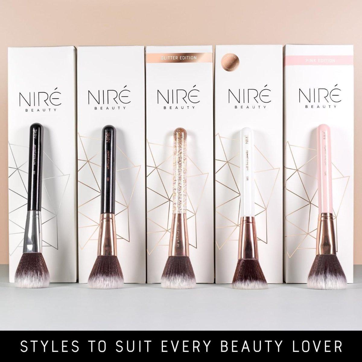 Luxurious 15pc Rose Gold Glitter Makeup Brush Set