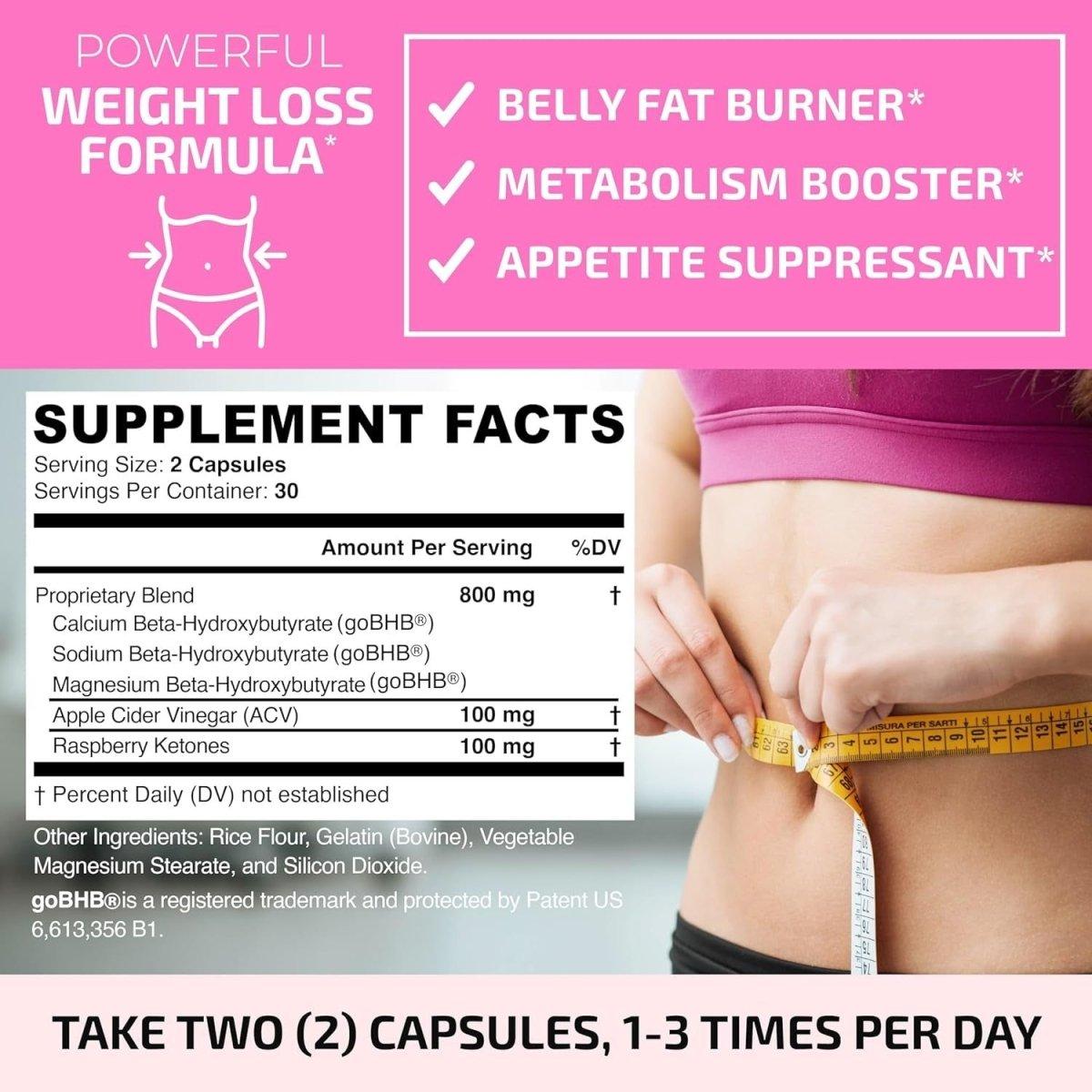 Powerful Weight Loss Pills for Women - 60 Capsules