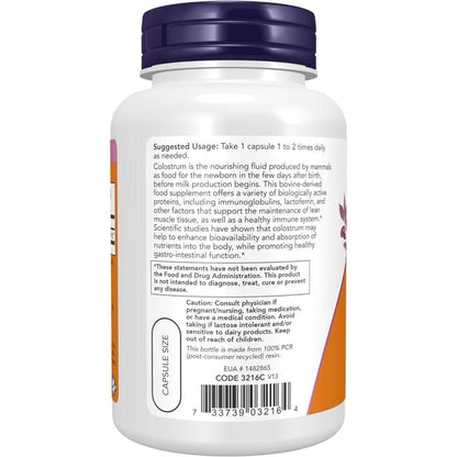 Natural Immune Support Colostrum Capsules 500mg