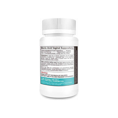 Natural pH Balance Vaginal Suppositories with Aloe