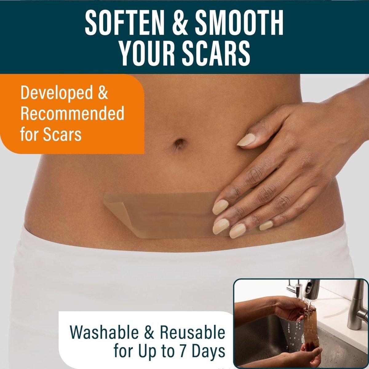 Silicone Scar Healing Pads - 4 Piece Set