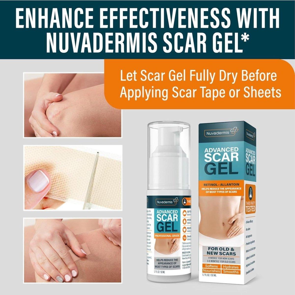 Silicone Scar Healing Pads - 4 Piece Set